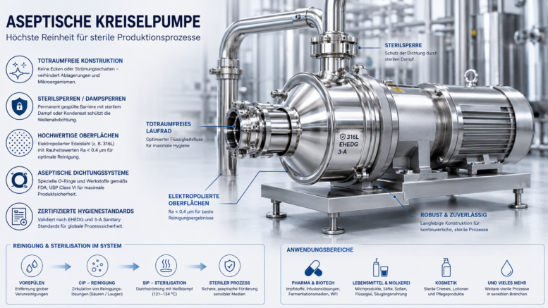 Aseptische Kreiselpumpen