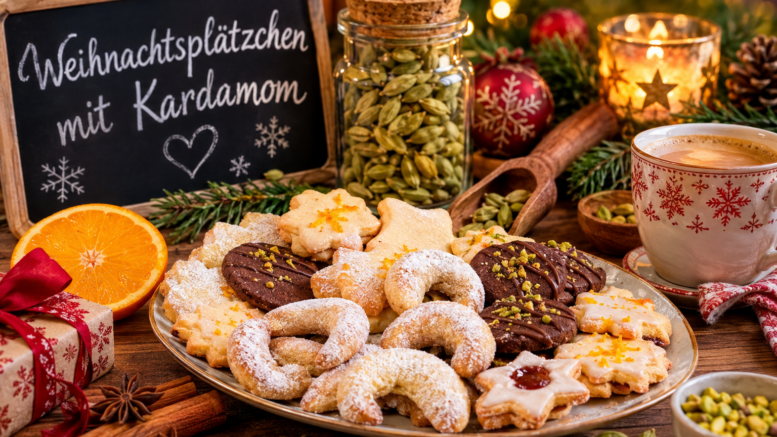Weihnachtsplätzchen mit Kardamom
